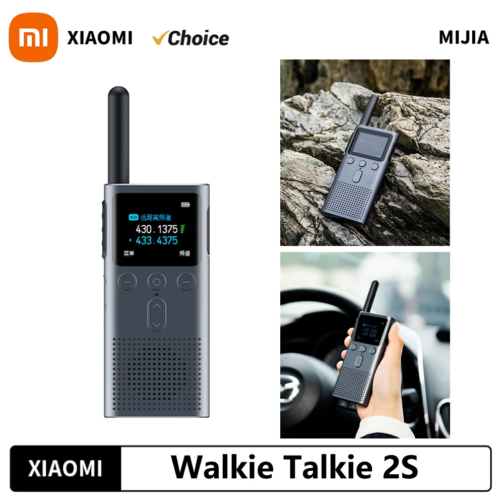 Walkie-talkie Xiaomi 2S versión mejorada ultraligero soporte ultrafino conexión de auriculares Bluetooth modo de espera ultralargo al aire libre-