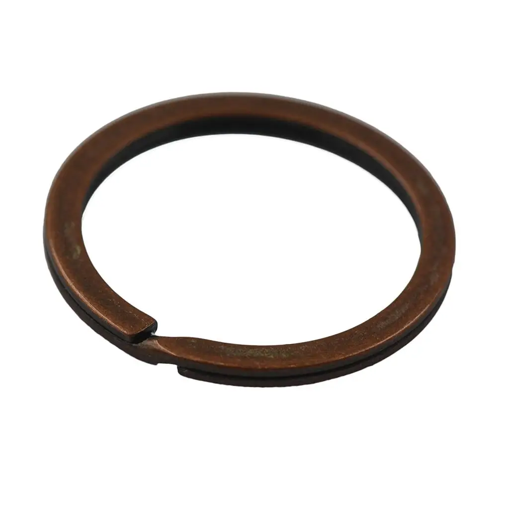 Classic Jump Ring Vintage Copper Split Ring Sturdy Metal Jewelry Findings Flat Key Rings for DIY Craft Making
