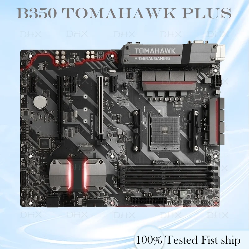 B350 DDR4 Mainboard Support Ryzen 1 2 3 4 5 Generat CPU AM4 AMD For MSI B350 TOMAHAWK PLUS Motherboard 100% Tested Fully Work DH