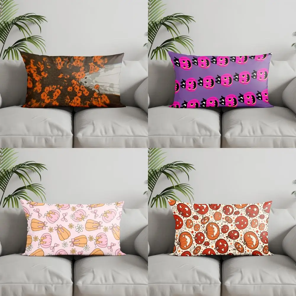 Домашний декор, прямоугольная подушка с цветочным узором, подходит для дивана, спальни, автомобиля, наволочка, прямоугольная подушка для спины