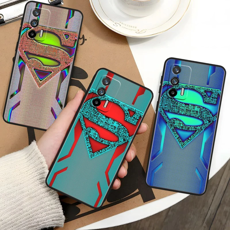 Batman Superman Cool For OPPO Realme GT Neo 5 SE 10 9i 8i 7i 6s 5 Narzo 50i 50A 240W Pro Plus Black Soft Phone Case