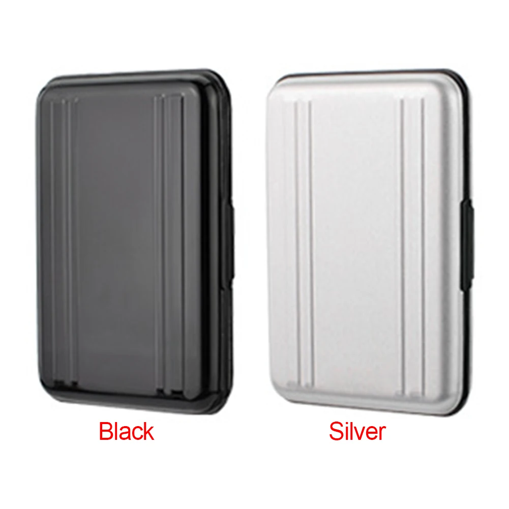 With 8 Slots Portable Holder Storage Box Anti Shock Waterproof Aluminium Organizer Memory Card