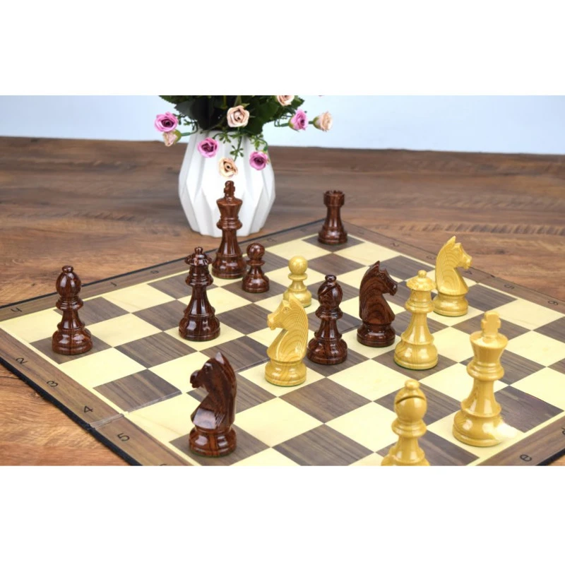 9.6 سنتيمتر الملك الفاخرة القياسية الثقيلة مجموعة شطرنج طوي قطع الشطرنج غير المغناطيسي للأطفال الأسرة السفر الشطرنج مجلس لعبة الطاولة #5