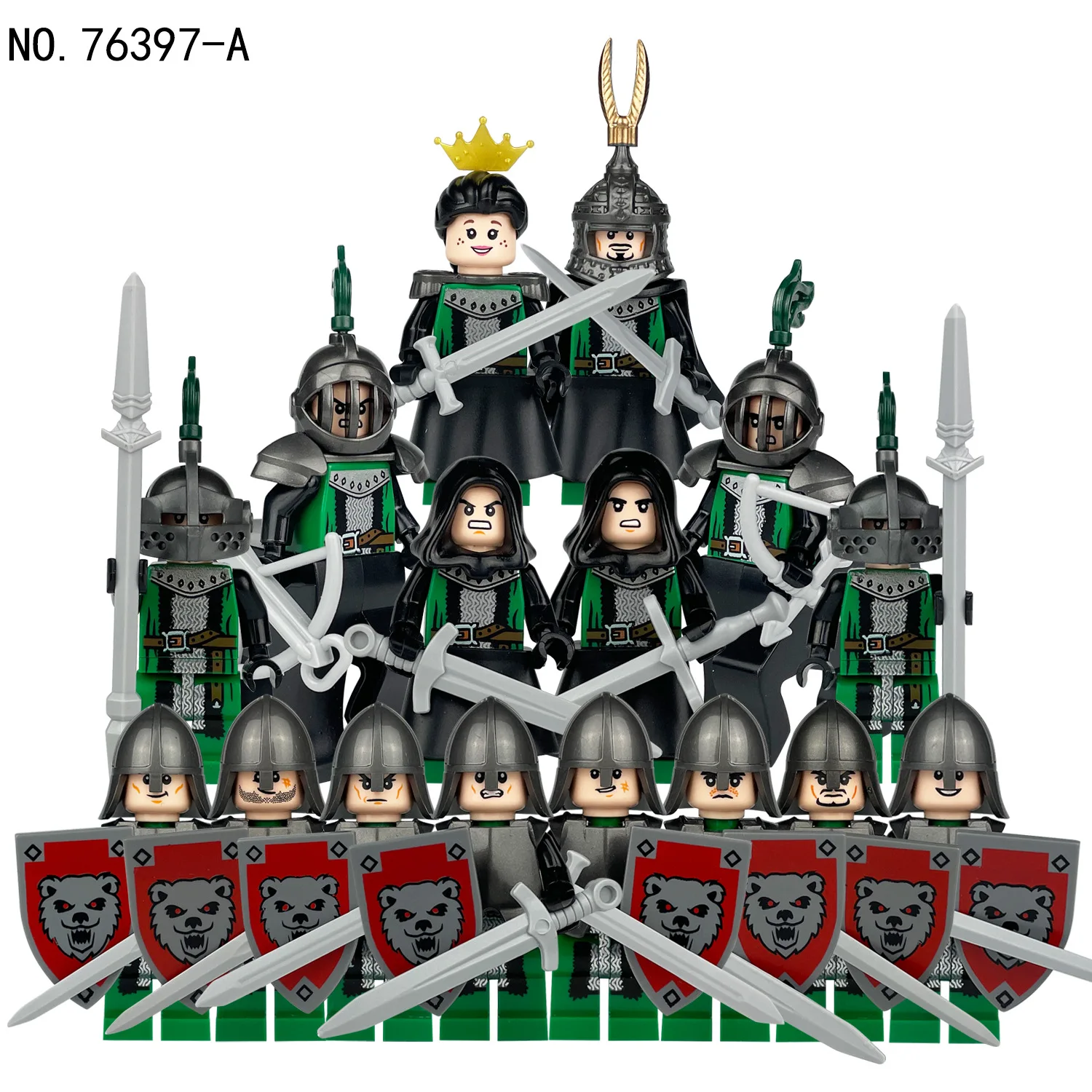 Bausteine, Figuren, humanoide Puppen, Spielzeug, Minifiguren, Kinderspielzeug, Geburtstagsgeschenke, Zeichentrickfiguren.