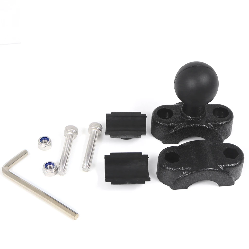 1 inch Ball Head Adapter Mount Base Motorcycle Handlebar Rearview Mirror Bracket for DJI GoPro Insta360 Action Camera Accessory