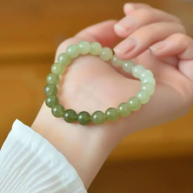 

Pure Natural Gradual Change Hetian Jade Bracelet Women's Bracelet