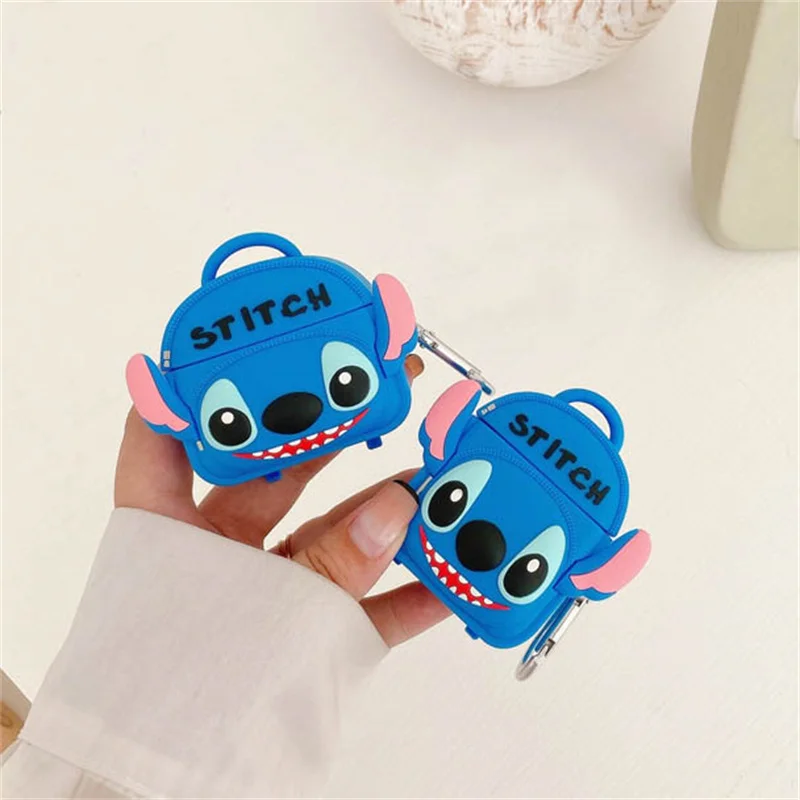 Stitch Bluetooth Earphone Protective Case for Airpods 1 2 3 Pro Lilo & Stitch Anti Drop Silicone Earphone Case Accessories Cover