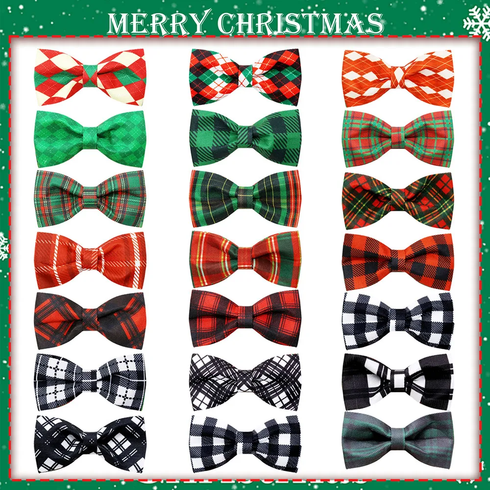 أربطة عنق كلاسيكية منقوشة للكلاب ، أربطة مرنة ، أطواق متحركة للحيوانات الأليفة ، مستلزمات الكلاب ، إكسسوارات العناية الشخصية ، عيد الميلاد ، 5: