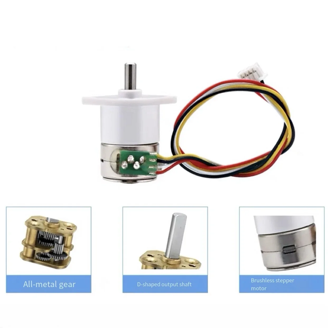 15mm Micro DC Precision Stepper Motor Mini Drive GearBox 1:10 1:50 1:100 1:298 DIY Monitor PTZ Lens scale driven design Dust pro