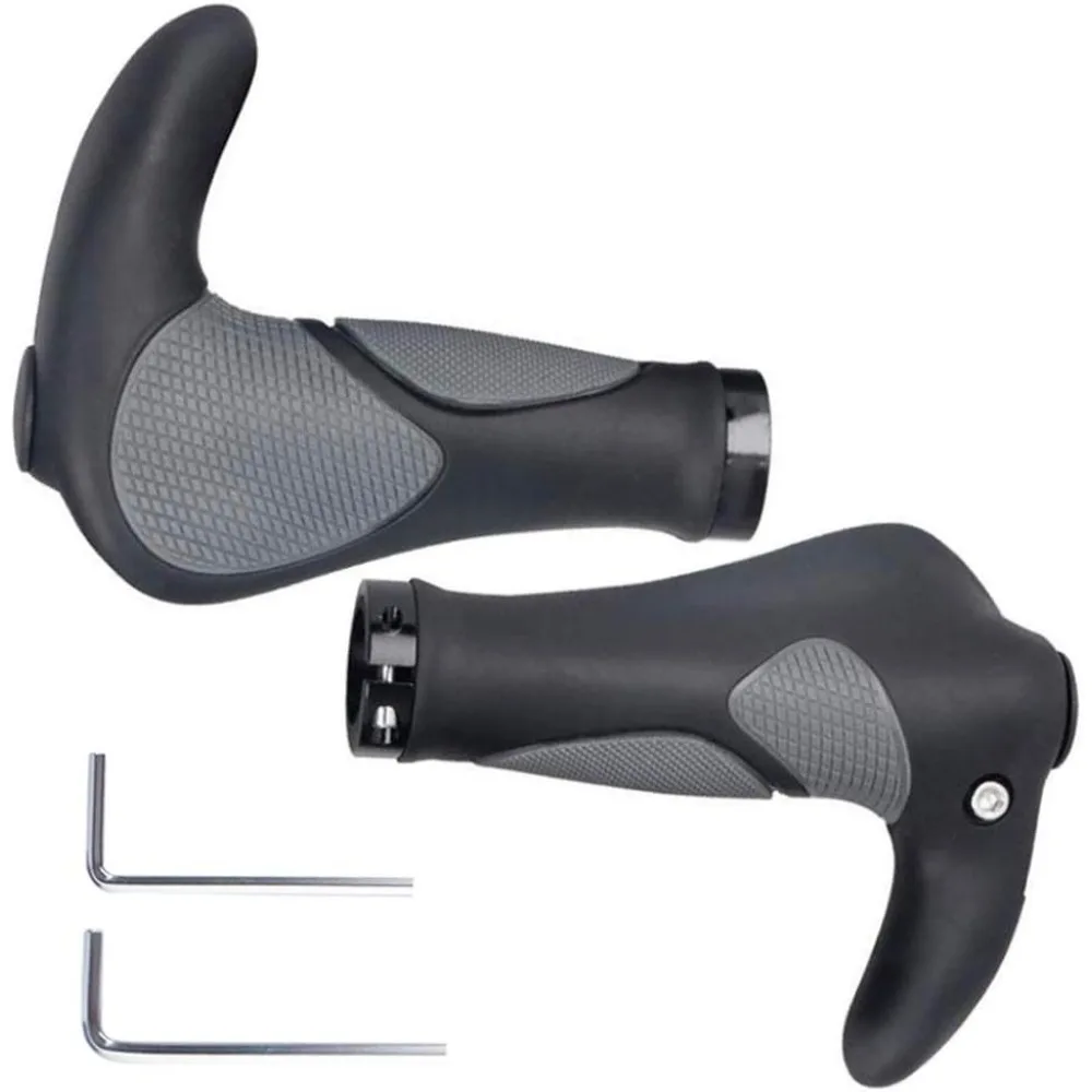 Stoßfeste Fahrradlenkergriffe Ergonomie mit verlängerter Stange Rutschfeste Gummi-Fahrradgriffe Langlebige MTB-Manschetten Fahrradzubehör