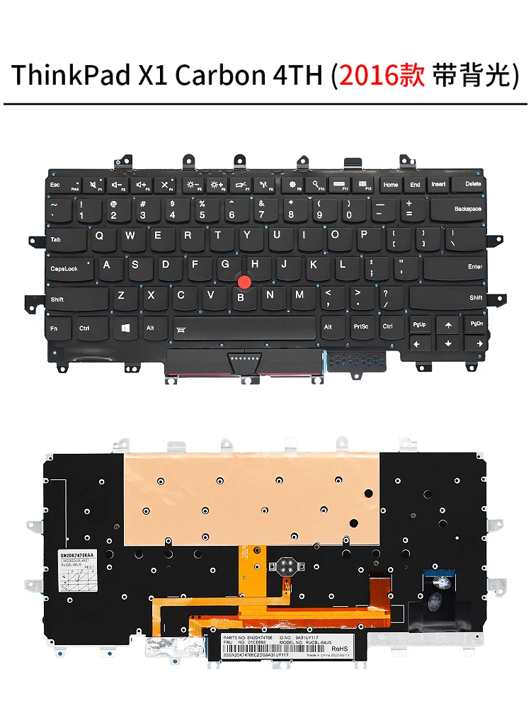 For Lenovo Thinkpad X1 Carbon X1C 3RD 456789TH 2015678920 keyboard