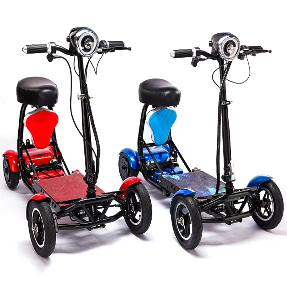 Baichen Lightweight Four-Wheel Mobility Scooter Foldable Design with LED Display
