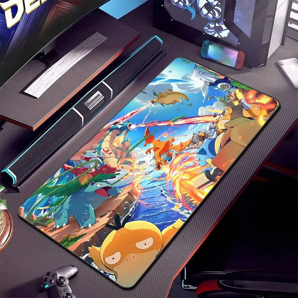 Meowth Gold Coin Pokemon Playmat, TCG Game Mouse Pad, Non Slip Desk Mat, For Card Gaming, Lovely Gift For Pokemon Fans