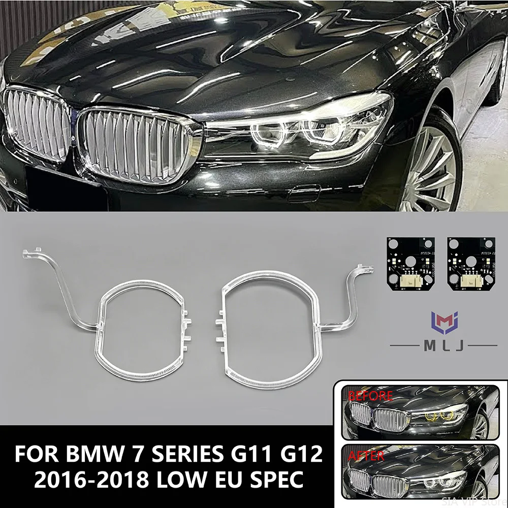 

For BMW 7 Series G11 G12 2016-2018 Low Configuration DRL LED Headlight Bar Tube Guide Light White DRL chip Car headlight