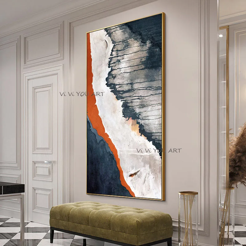 

100% handmade textured abstract colorful canvas picture oil painting for office living room home decor