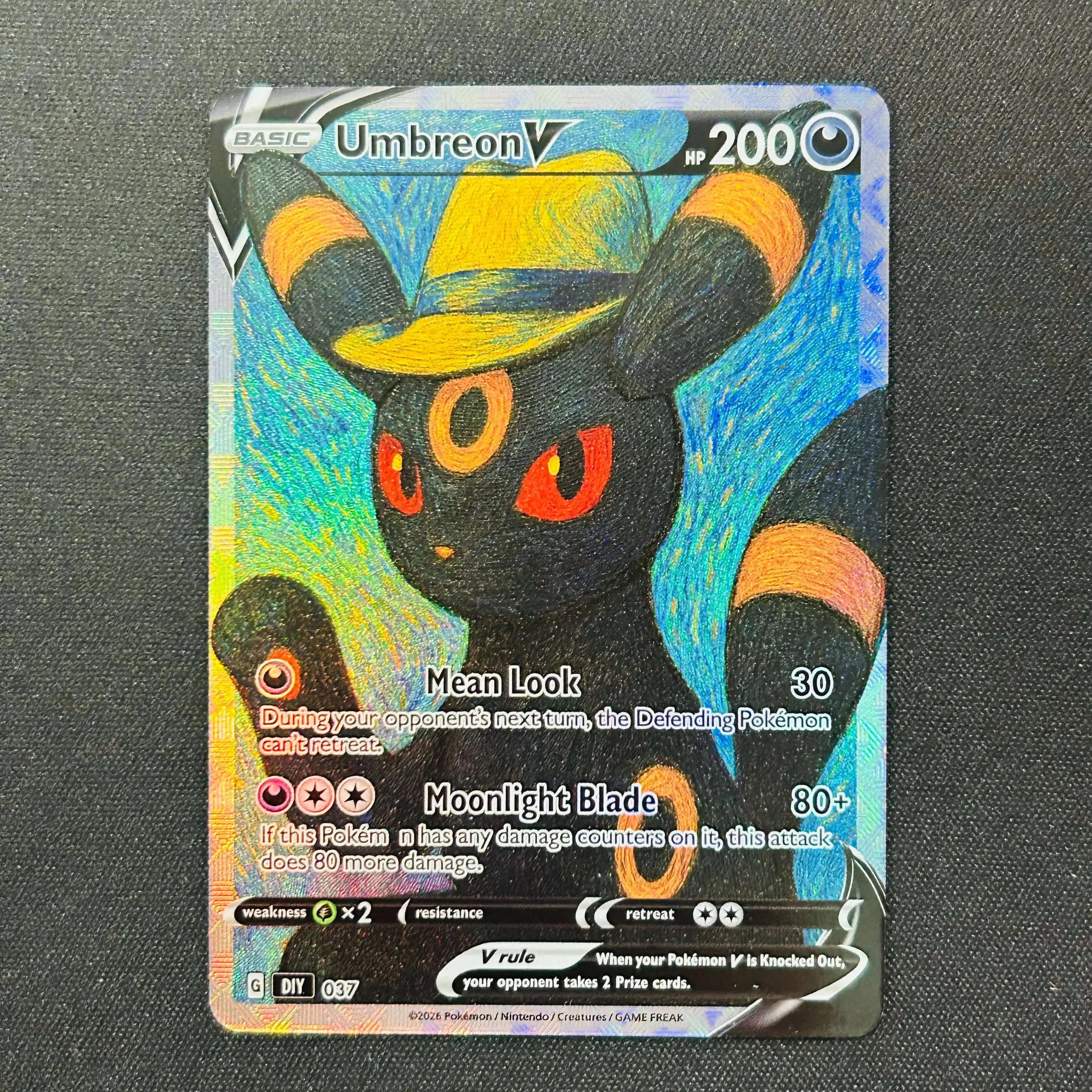DIY Sylveon Jolteon Umbreon Eevee 9Pcs Foil Texture Cards English Version Collectible Grade Premium Anime Collection Cards