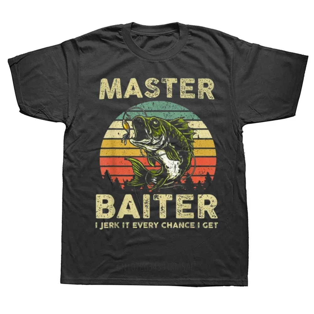 Master Baiter Every Chance I Get Funny Fishing Tee Tops Round Neck Short-Sleeve Fashion Tshirt Clothing Casual Basic T-shirts