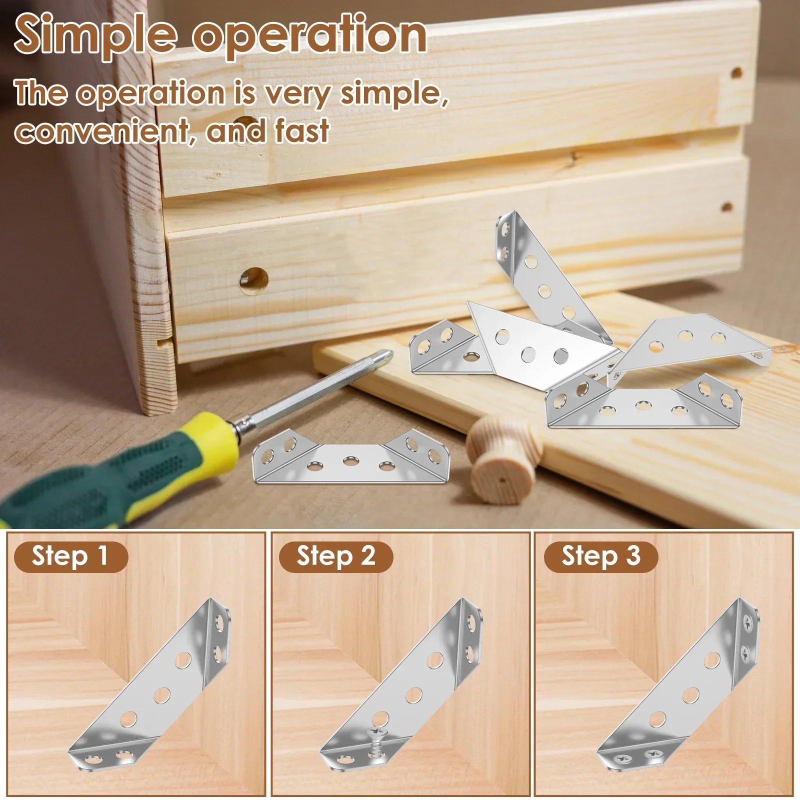 30 قطعة مجموعة موصل ركن الأثاث المعادن شبه منحرف ركيزة زاوية مثلث دعامة زاوية كرسي درج الرف دعم مشترك