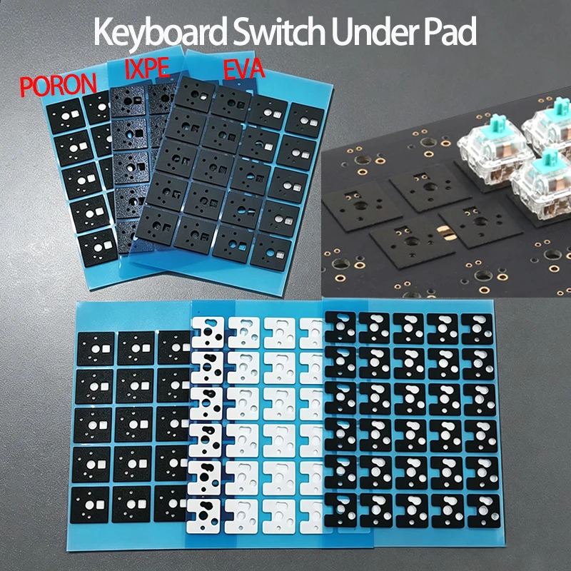 120 Stück/Set Schaumstoff-Schalterpads für Mechanische Tastatur-PCBs EVA IXPE PE Schaumstoffdichtung Stoßdämpfung für BM60 BM65 BM68 XD64 BM80
