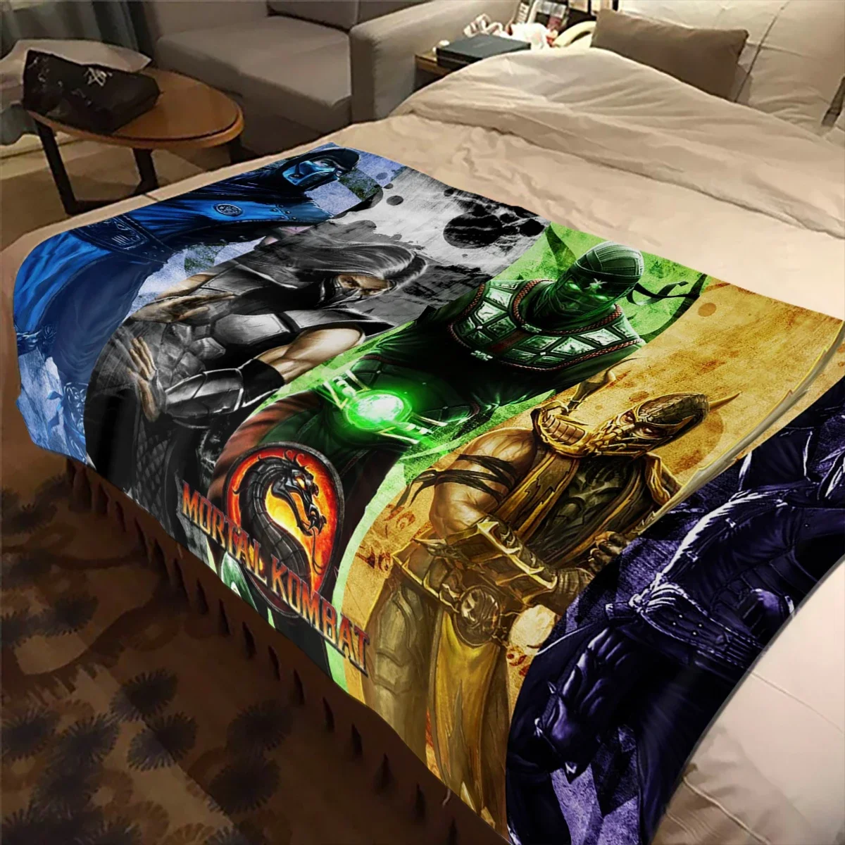 Game Mortal Kombat TV Blanket Children's High Quality Flannel Blanket Soft Comfortable Home Travel Blankets