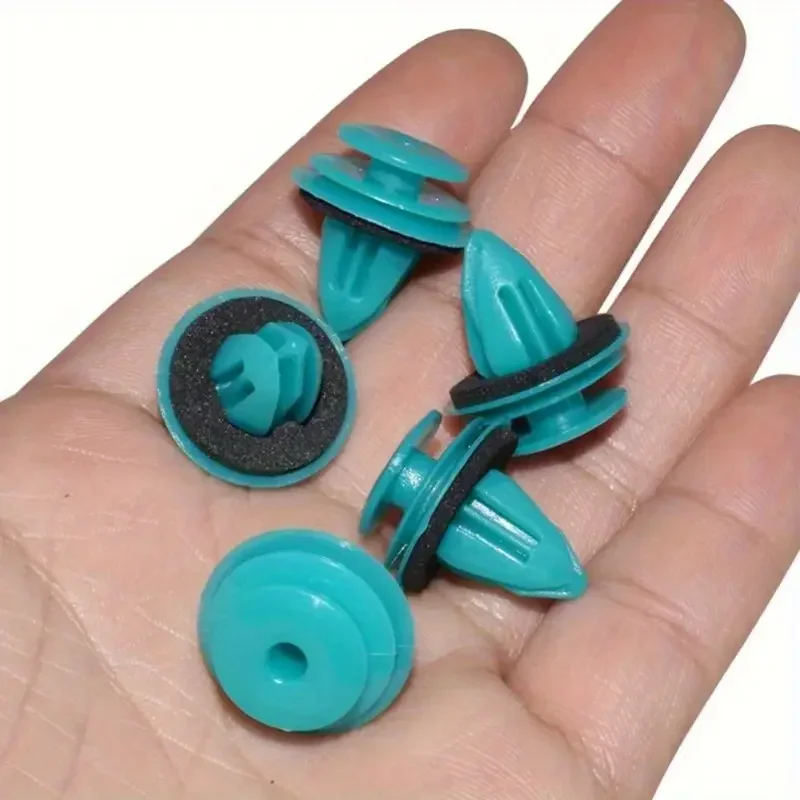 10/300PCS Auto Door Panel Clip with Seal Ring Auto Fastener Rivet Bumper Clip Retainer Car Interior Retaining Accessories