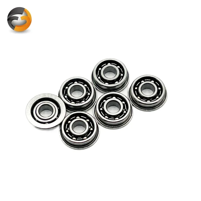 4PCS MF93 Flange Bearing 3x9x2.5 mm ABEC 7 Miniature Flanged Non Standard Deep Groove Open Bearings 93