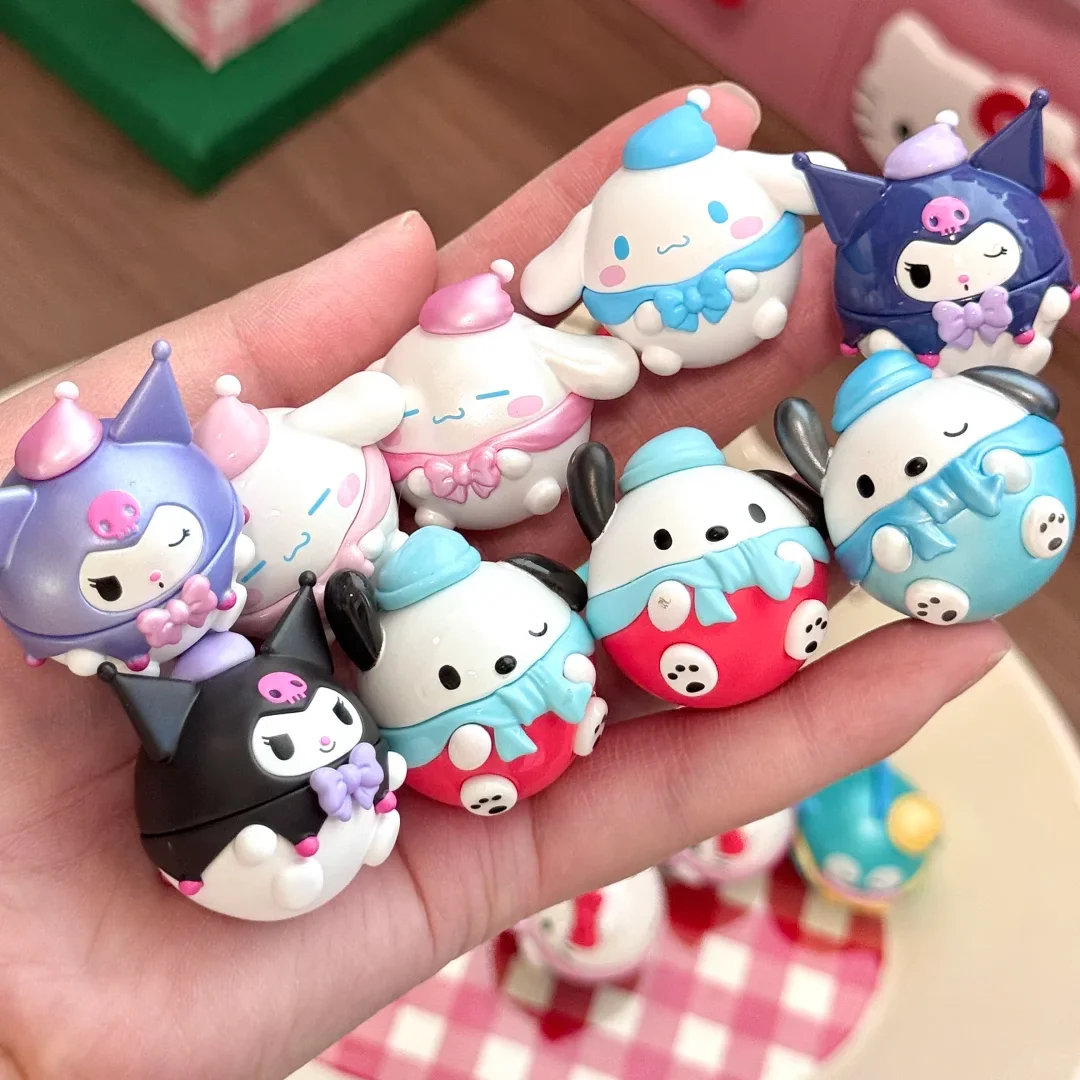 

Genuine Sanrio Round Doodle Cute Bean Blind Bag Blind Box Doll Pudding Dog Hangyodon Hello Kitty Children'S Birthday Present