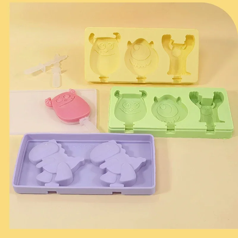 Anime Figure Cartoon Monsters Inc Monster University Ice Cream Silicone Mold Ice Lolly Popsicle Mold Sulley Kawayi Cake Cookies