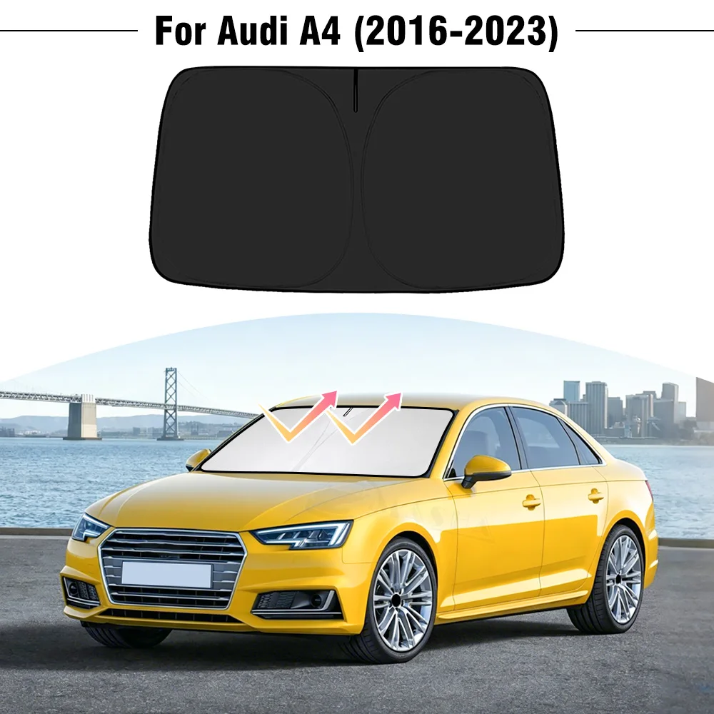 

Солнцезащитный козырек на лобовое стекло для Audi A4 2016-2019, 2020, 2021, 2022, 2023 годов выпуска, защита от УФ-излучения, аксессуары
