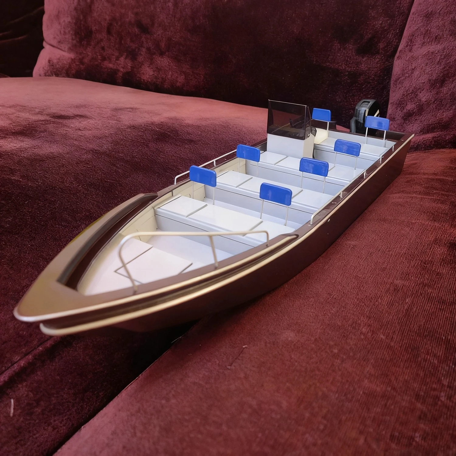 Navi RC 59 cm Modello di barca da pesca RC telecomandata con cavo singolo Stampato in 3D Modello Schiffe RC RTR Nave giocattolo Modello di barca da pesca