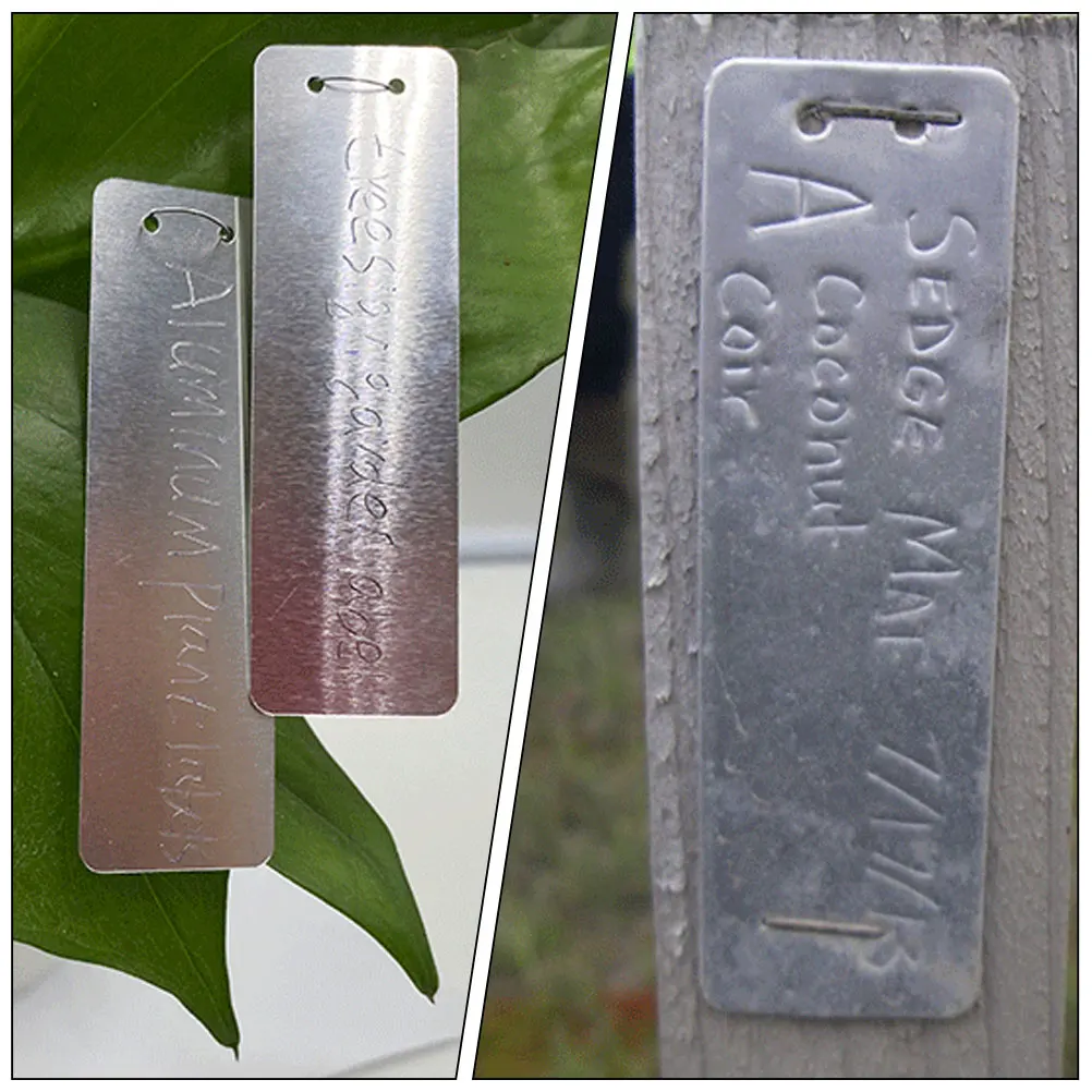 

10 Pcs Plant Sign Tag Garden Label Stakes Aluminum Markers Signage Flowers Tags Signs