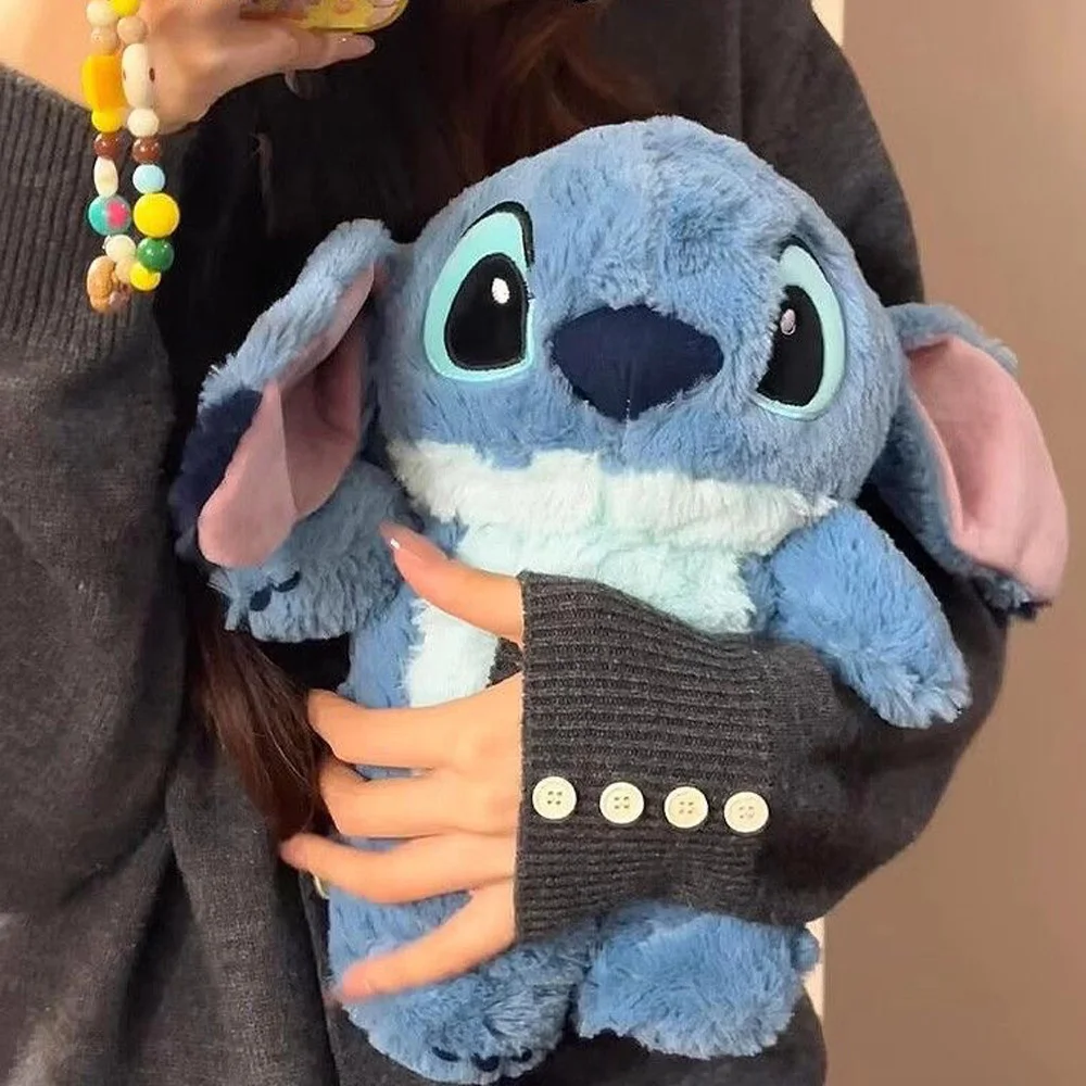 Disney Stitch Angel Anime Winter Plüsch Wärmflasche Extra Große Cartoon Frauen Hause Wasser Füllung Handwärmer Mädchen Geschenke