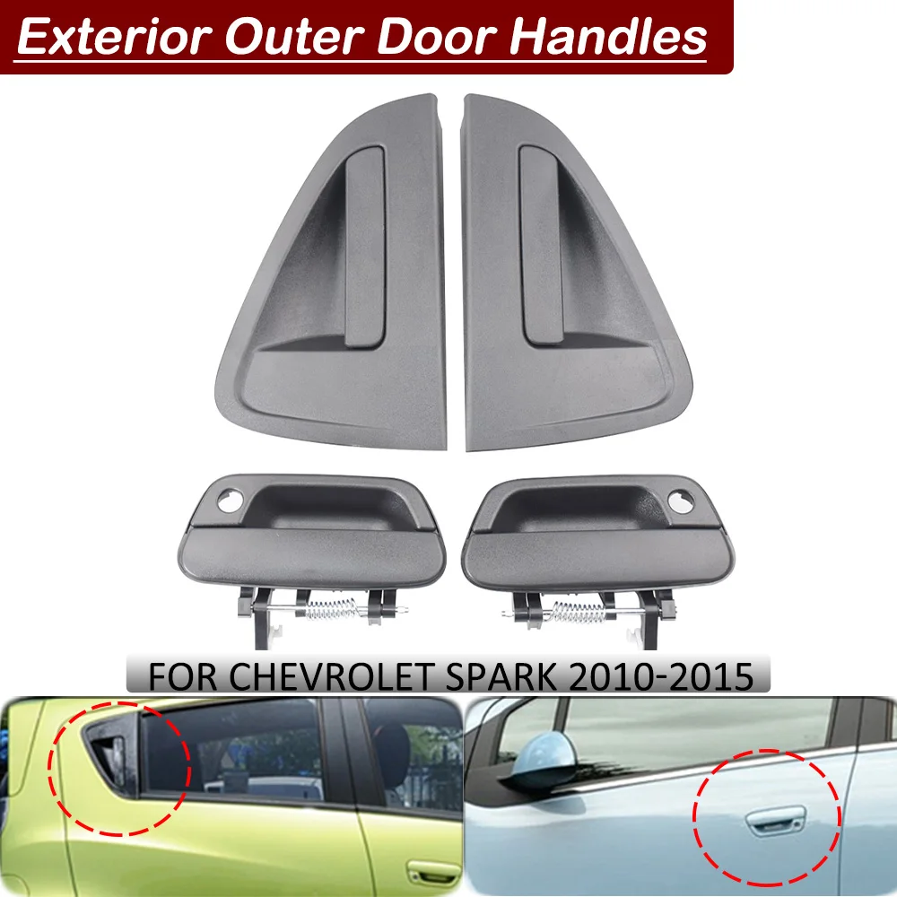 Outside Exterior Door Handles For Chevrolet Spark Front Rear Left Right 2010-2015 95964944 95964943 95987921 95987920