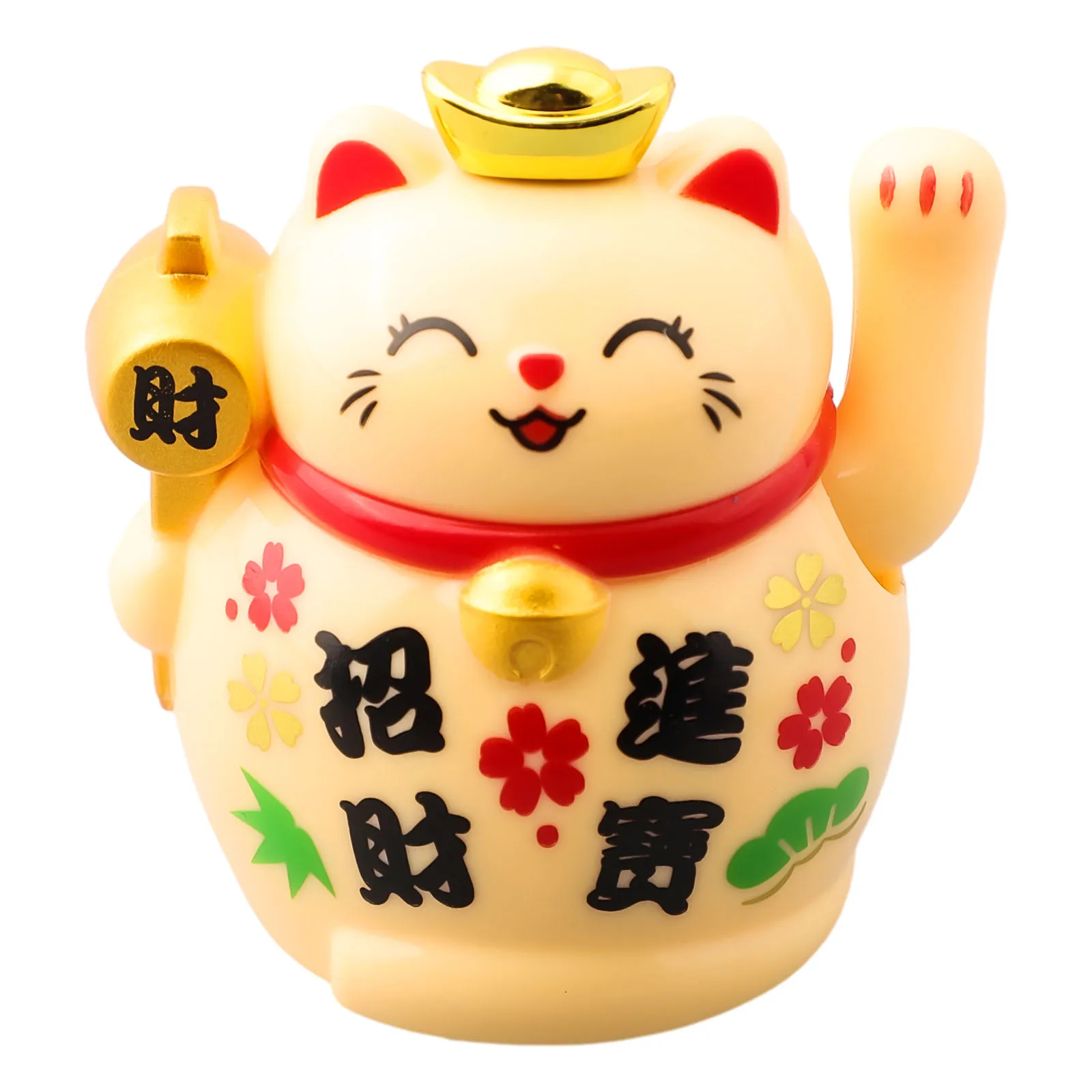 Automatic Lucky Cat Environmentally Friendly High Quality Plastic Home Decoration Home Office Automatic Car Decoration