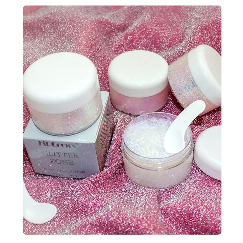 Resaltador camaleón de Gel con purpurina de galaxia, brillo multicromo para cara, cuerpo, fórmula a base de agua, maquillaje festivo para fiesta, sombra de ojos