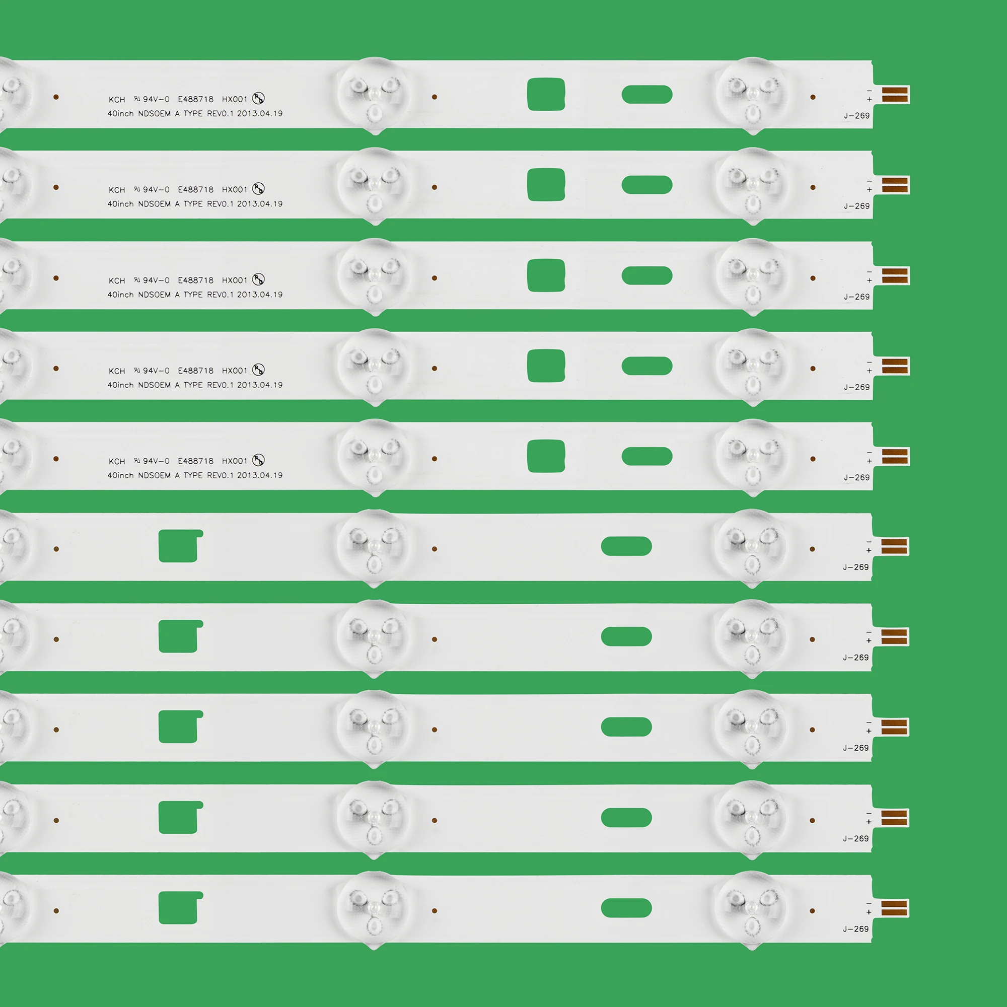 10Pieces(5A+5B) Sony LED Backlight strip 5 lamp For Sony innotek 40inch NDSOEM A/B TYPE REV0.1