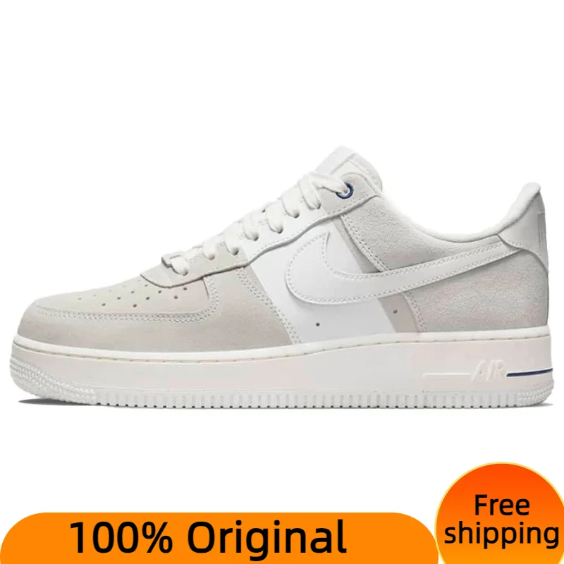 

Кроссовки Nike Air Force 1 унисекс, низкие, белые/серые, для скейтбординга