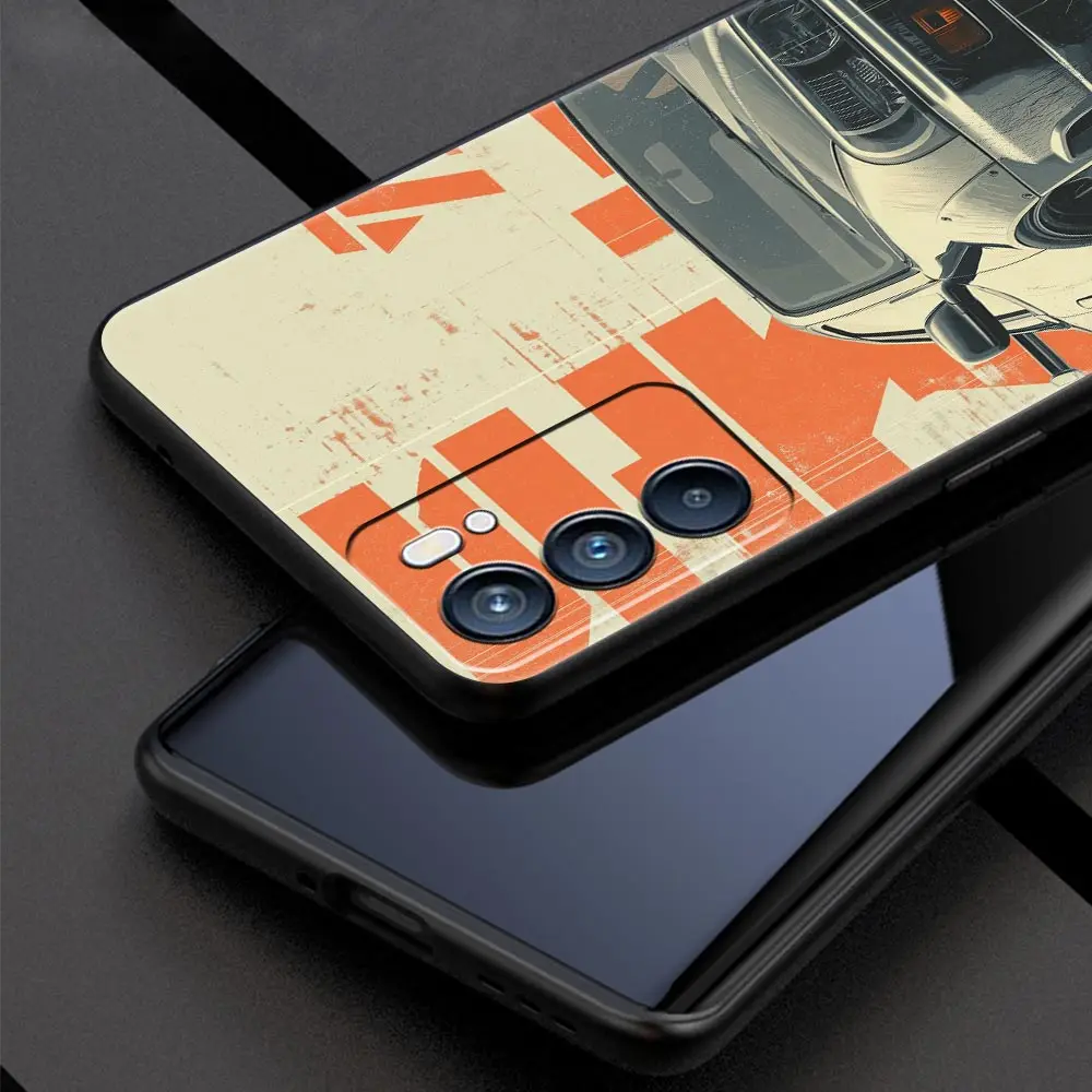 Cool Male Men Light Cars Phone Case For Oppo Reno15 Reno14 13 12 11 F Reno10 Pro A54 5G Find X5 A53 A9 A78 4G A80 A98 Cover