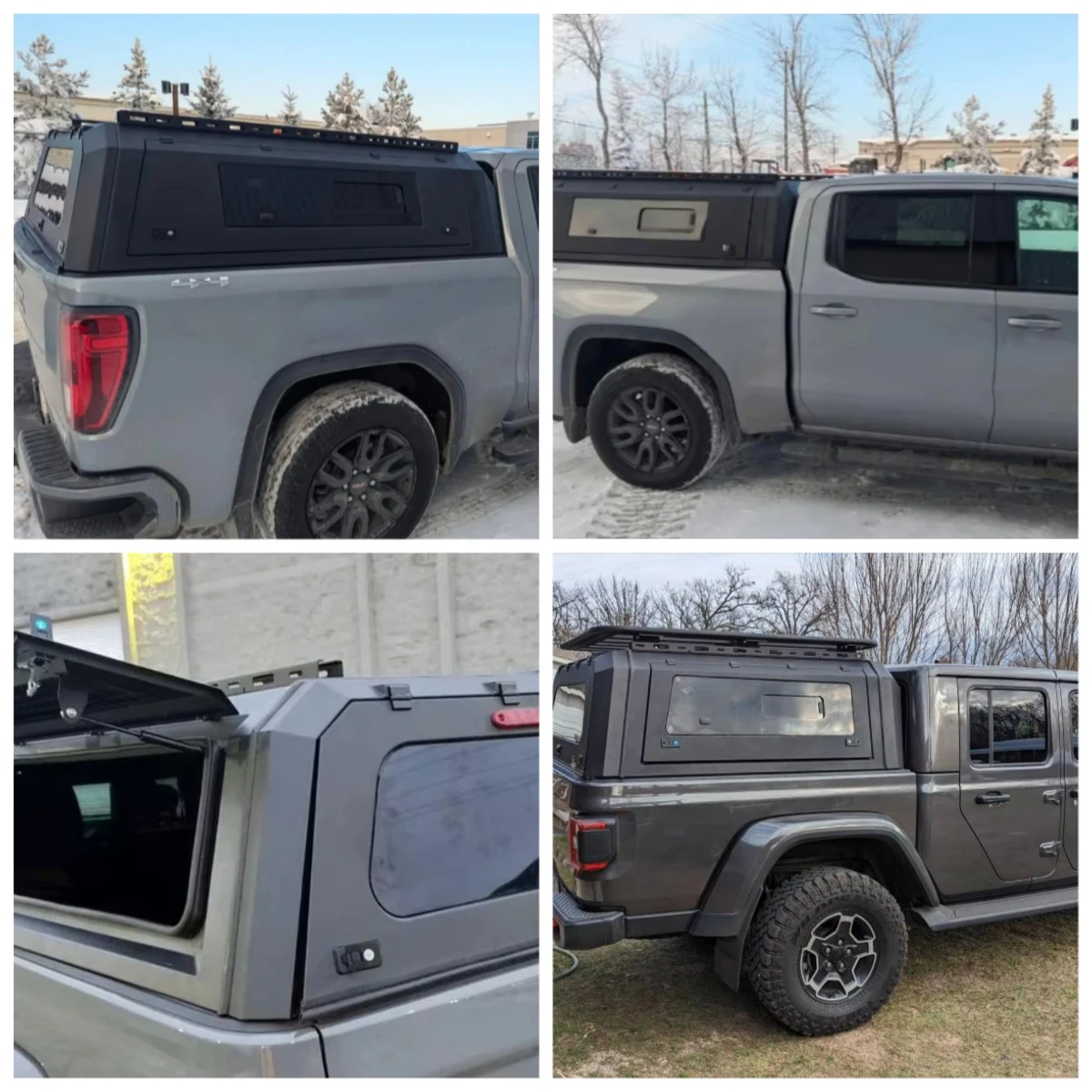 Pickup Truck Bed Topper Caps Waterproof Pickup Hard Top Canopy Camper Custom-fit for Sierra Gladiator