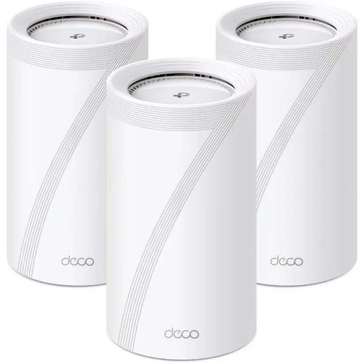 

home.TP-Link Tri-Band WiFi 7 BE22000 Whole Home Mesh System (Deco BE85) | 12-Stream 22 Gbps | 2× 10G + 2× 2.5G Ports Wired Backh