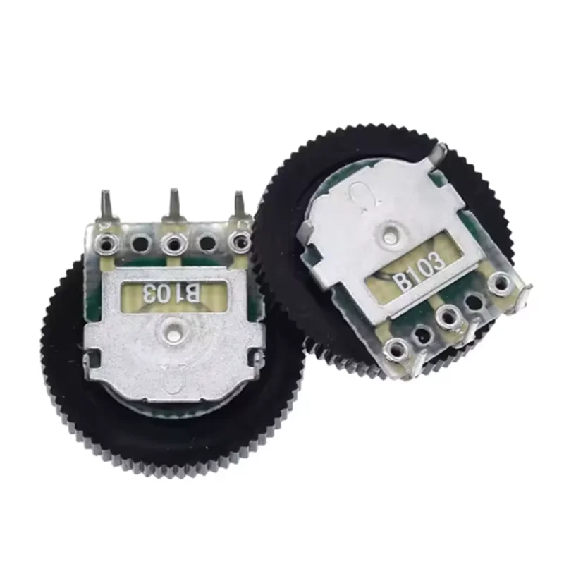 10 Buah B103 16X2Mm 10K Ohm Potensiometer Dupleks Roda Volume Lancip Dial Ganda Z07 Drop Ship