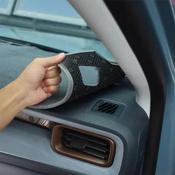 metyoucar For Ford Maverick 2022-2025 Polyester Black Car Dashboard Sun Protection Mat Sticker Interior Car Accessories(LHD)