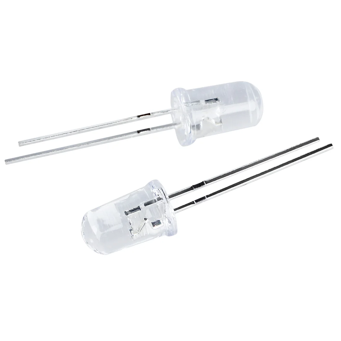 ABUL-5Mm 直径クリア丸頭青色発光ダイオード LED 50 個