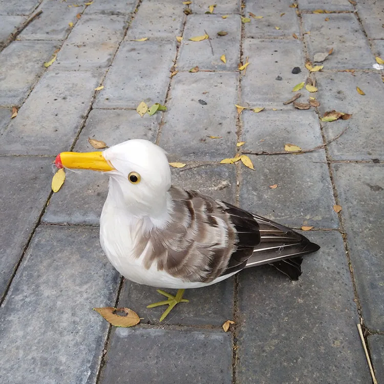 

Милая серая модель чайки 30 см, реалистичная модель из пенопласта и перьев, подарок, развивающая игрушка D0143