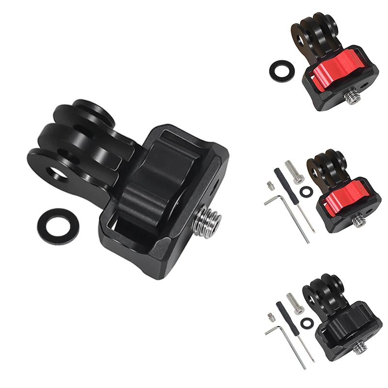 For Upgraded 2Rd Gopro Three-Card To 1/4 Adapter Alai Positioning Disassembly Fixed Mounting Base Durable Easy Install