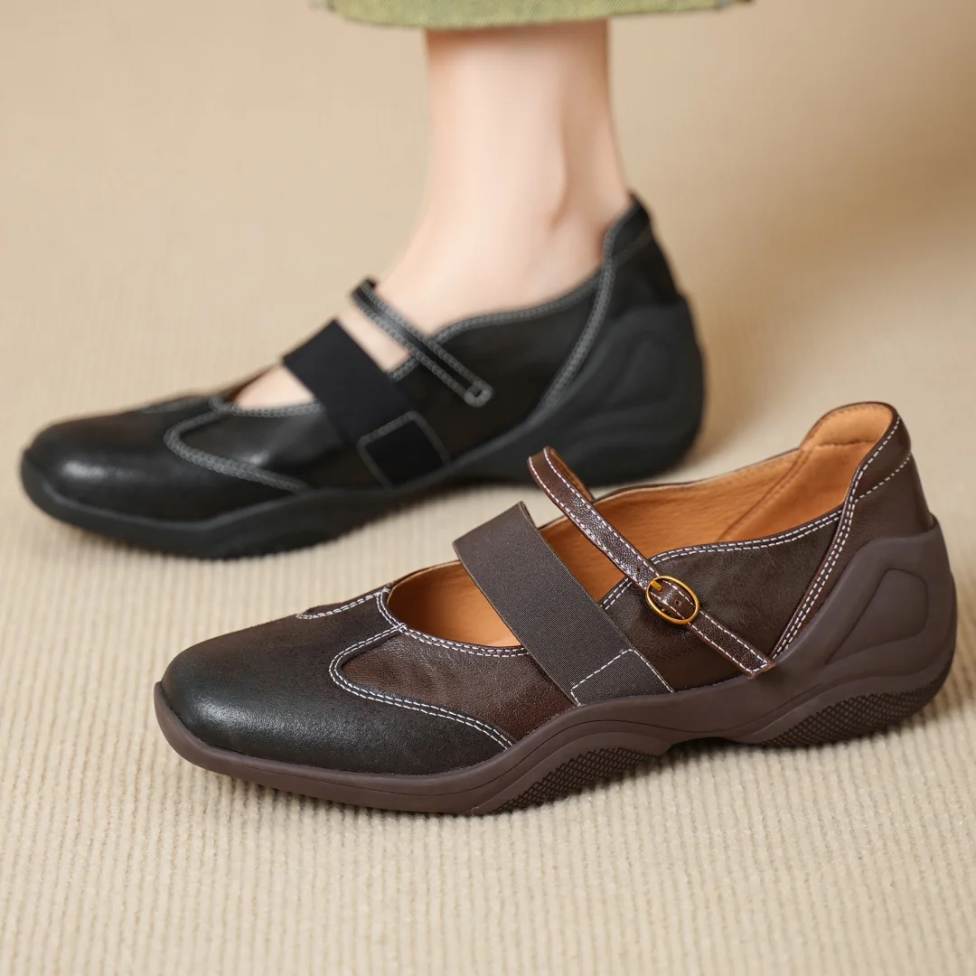 danxuefei-donna-vera-pelle-fibbia-in-metallo-fascia-elastica-slip-on-mary-jane-ballerine-sneakers-casual-scarpe-da-guida-passeggiate-vendita