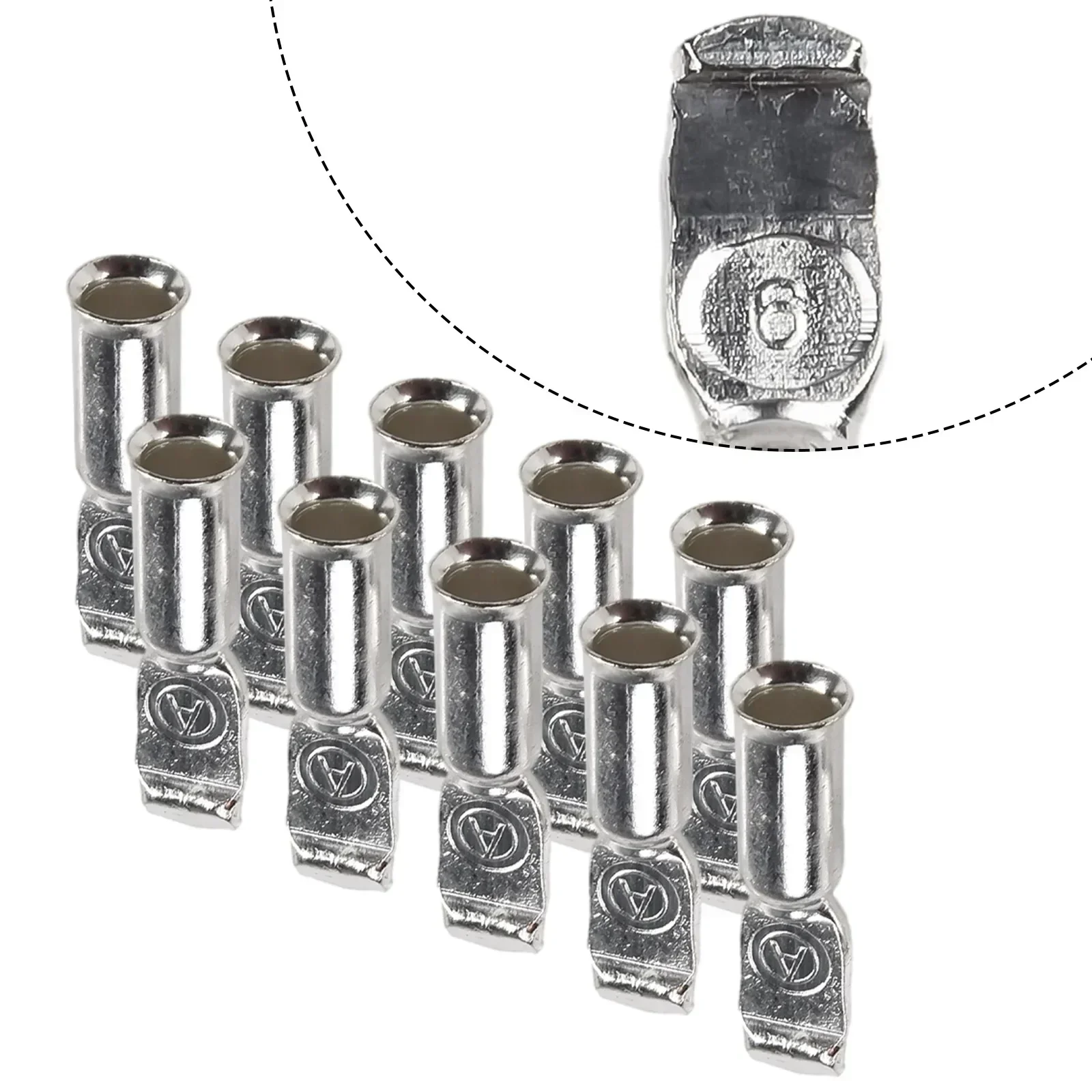 10Pcs For Anderson Style Plug Contacts Pins Lugs Copper Terminals For 50Amp Connectors Electrical Equipment Supplies