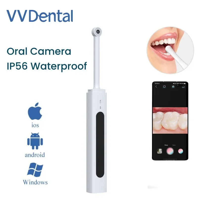 

VV Dental Portable Wireless Visual Dental Camera With 8 LED Light Dental Endoscope Real-time Transmission to Phone Oral Check