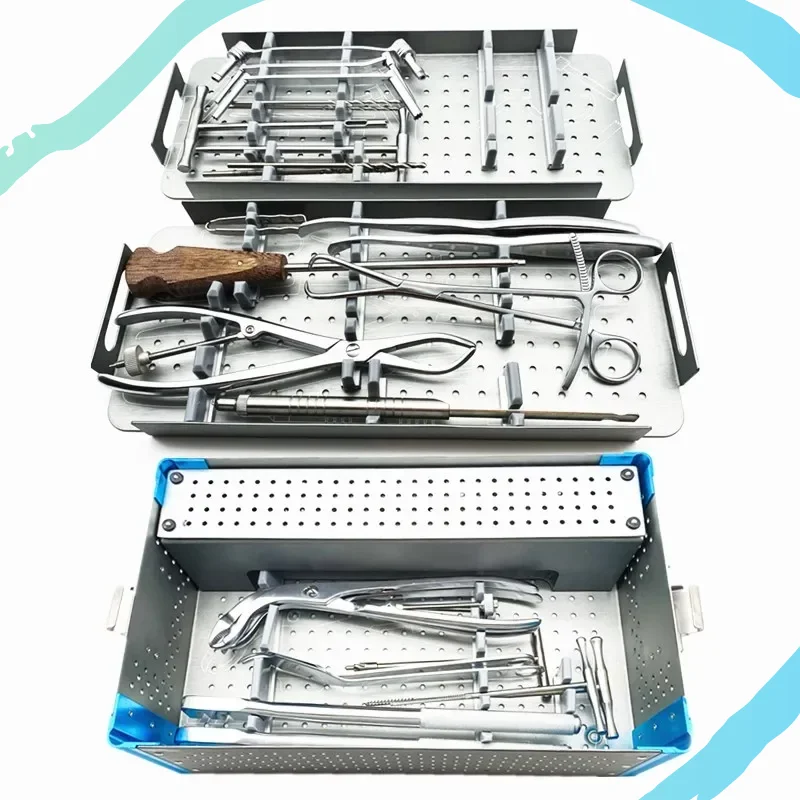 Orthopedic Lower Limb instruments Set Large Fragment Instrument Set Femoral Tibia Bone Nail Fracture Instrument Kit