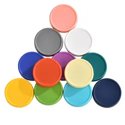 12pcs Reusable 70mm 86mm Plastic Mason Jar Lids for Wide Mouth Jar Leak-proof Seal Bottle Cover Spout Lid Good Seal Kitchen Tool